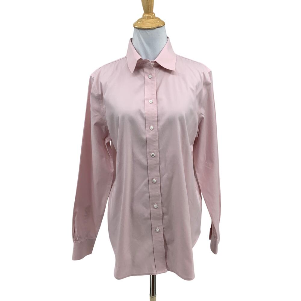 Brooks Brothers Shirt Womens 8 Classic Fit Non Iron Stretch Collared Long Sleeve